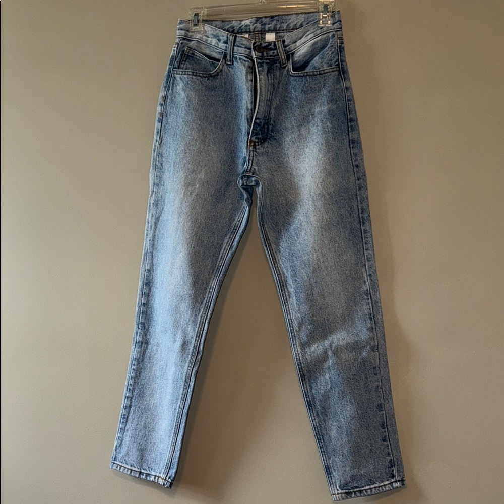 Brandy Melville Blue Straight-Leg Jeans